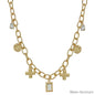 Oval Chain with Cross  16"-18" Chain Necklace