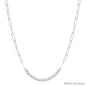 Silver Thin Chain with Beaded Accents 16"-18" Necklace