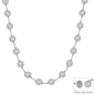 Water Resistant 4MM Silver Beaded with Gold Chain, Magnetic Closure 18" Necklace