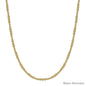 Water Resistant Gold 3mm and 4mm Beaded 16"-18" Necklace