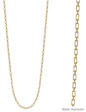 Gold Open Rectangle 34" Necklace