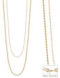 Gold Double Layered Chain 32" Necklace