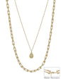 Water Resistant Thin Gold Chain with Gold Teardrop 16"-18" Necklace
