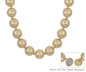 Water Resistant 20MM Worn Gold Beaded 18" Necklace with Magnetic Closure