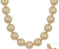 Large 30MM Worn Gold Beaded 18"-20" Necklace