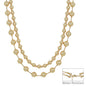 Water Resistant Gold Beaded and Gold Double Layered Multiway 16"-18" Necklace