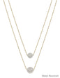 Water Resistant Double Layered Gold and Silver 10mm&12mm Ball 16"-18" Necklace