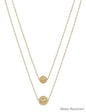 Water Resistant Double Layered 10mm&12mm Ball 16"-18" Necklace