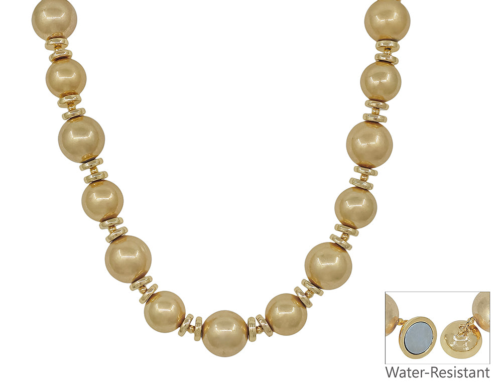 Water Resistant 14MM & 16MM Gold with Magnetic Closure 18" Necklace