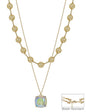 Water Resistant AB 2 Layered 10MM and 18MM Crystal Necklace
