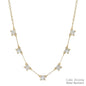 Water Resistant 6MM Stone Layered 16"-18" Necklace