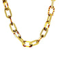 Cheetah Print Acrylic Link 16"-18" Necklace