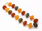 Brown Multi Acrylic Oval 16"-18" Necklace