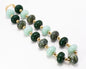 Green Multi Acrylic Oval 16"-18" Necklace