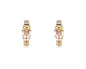 White Color Coated Metal Nutcracker 2.75" Earrings