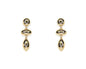 Gold Geometric Triple Drop 2" Earring