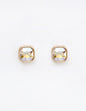 AB Crystal Square Stud .5" Earring
