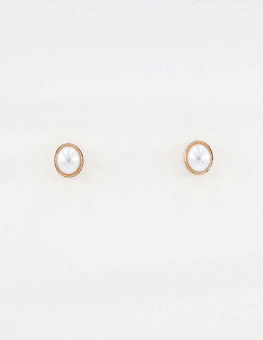 Pearl and Gold Stud Earring