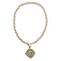 Gold Chain with Silver and Gold Coin 16"-16" Necklace