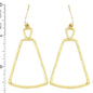 Gold Open Geometric 2.5" Earrings