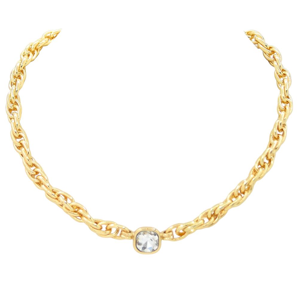 Square Beaded Chunky Beaded 16"-18" Necklace