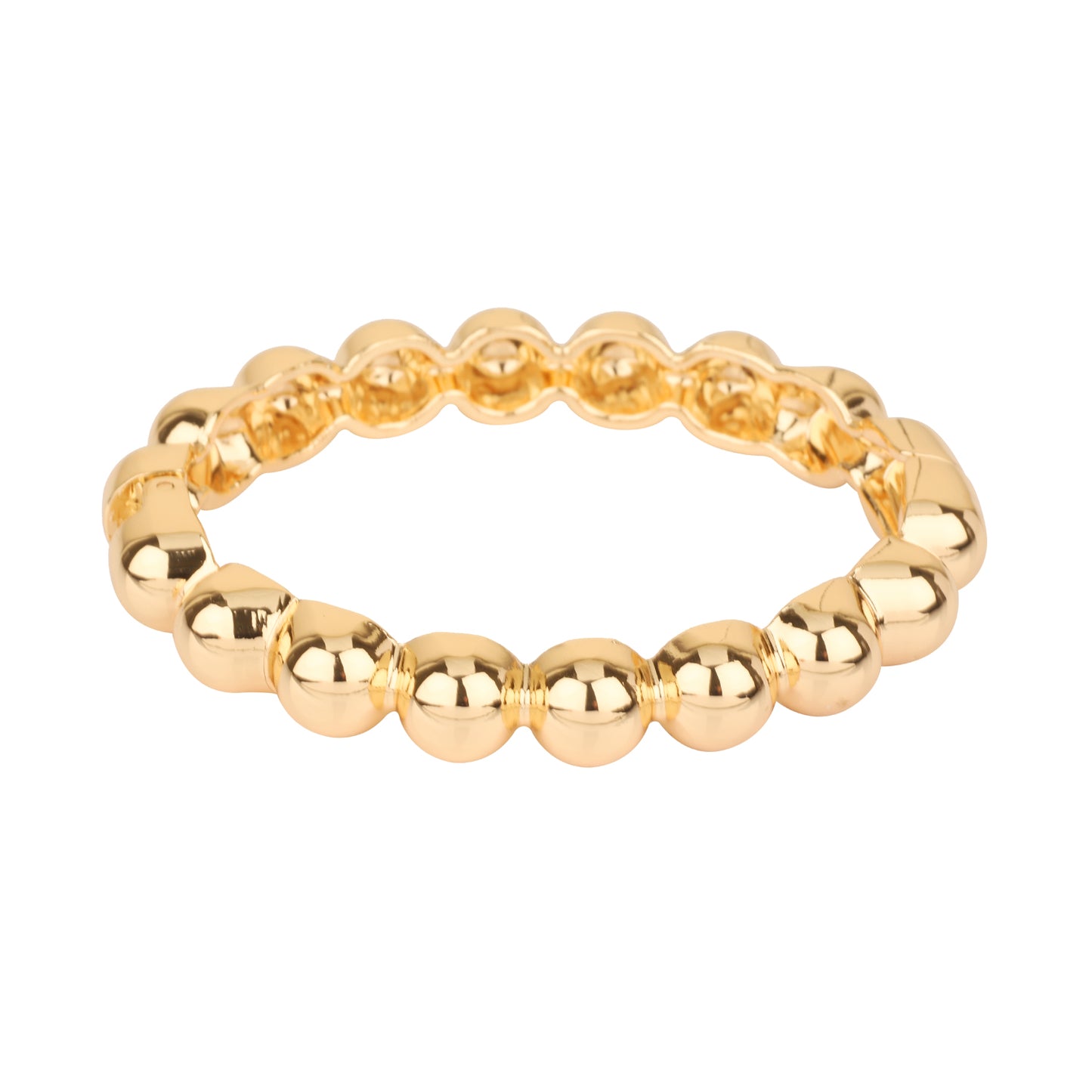 Gold Metal Bubble Hinged Bracelet
