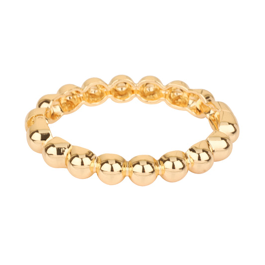 Gold Metal Bubble Hinged Bracelet