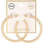 Gold Metal Hoop 2" Earring