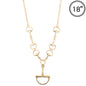Gold Horse Bit 18" Necklace