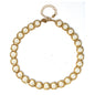 Gold Circle with Coin Pearl 16"-18" Necklace