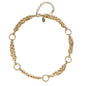 Gold Knotted Chain with Open Circles 16"-18" Necklace