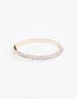 Rhinestone Gold Hinged Bangle