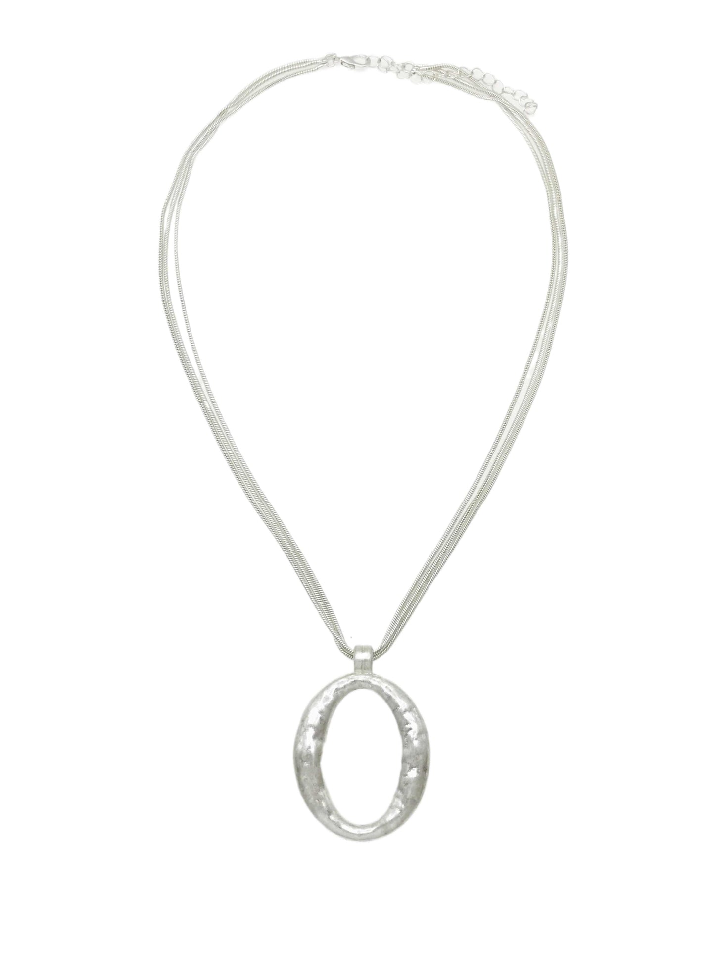 Worn Silver Chain Necklace