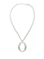 Worn Silver Chain Necklace