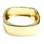 Textured Gold Hinged Open 1" Bangle