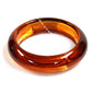 Brown Acrylic Circle Bangle Bracelet