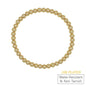 5MM 18K Gold Beaded Waterproof Non Tarnish Stretch Bracelet