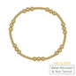 3MM & 5MM 18K Gold Beaded Waterproof Non Tarnish Stretch Bracelet