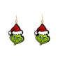 Grinch Acrylic Drop 1" Earring