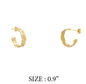 Stainless Steel 1" Woven Hoop Earring