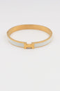 Waterproof Stainless-Steel Gold H with White Enamel Coloring, Best Seller!