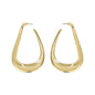 Gold Metal Hoop Earring