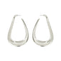 Silver Metal Hoop Earring