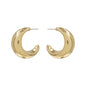 Gold Metal Hoop Earrings