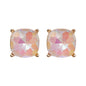 AB Crystal with Gold Stud  Earring