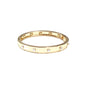 Gold Bangle with Crystal Studded Accents