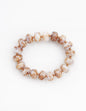 Natural/Brown Acrylic Oval Stretch Bracelet